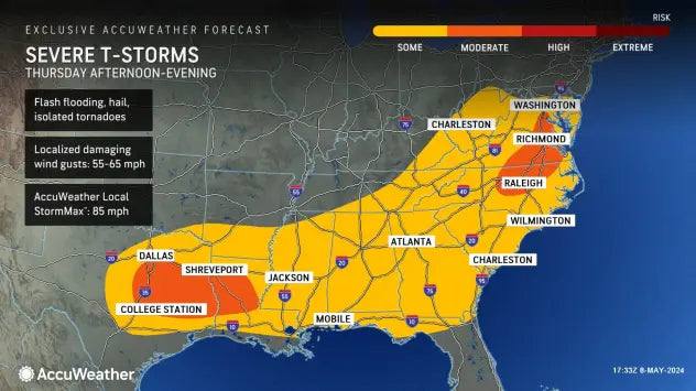 Heads Up! Severe Weather Threatens Eastern and Southern US This Week - VizoCare