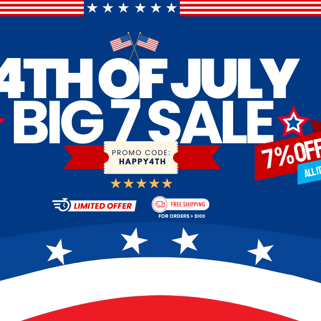 July 4 Big 7 Sale: Celebrate Independence with 7% Off Everything!