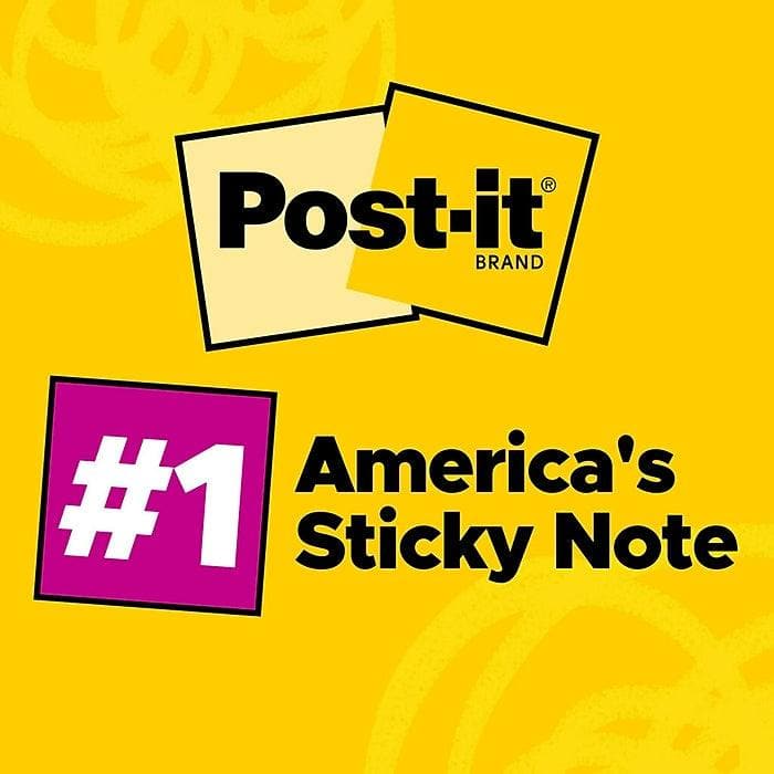 Post-it Pop-up Notes, 3" x 3", Canary Collection, 100 Sheet/Pad, 24 Pads/Pack (VZ751224) - VizoCare