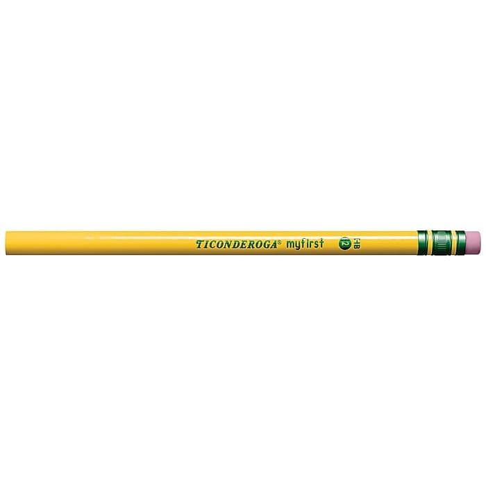 Ticonderoga Beginners Wooden Pencil, 2.2mm, #2 Soft Lead, Dozen (VZ666222) - VizoCare