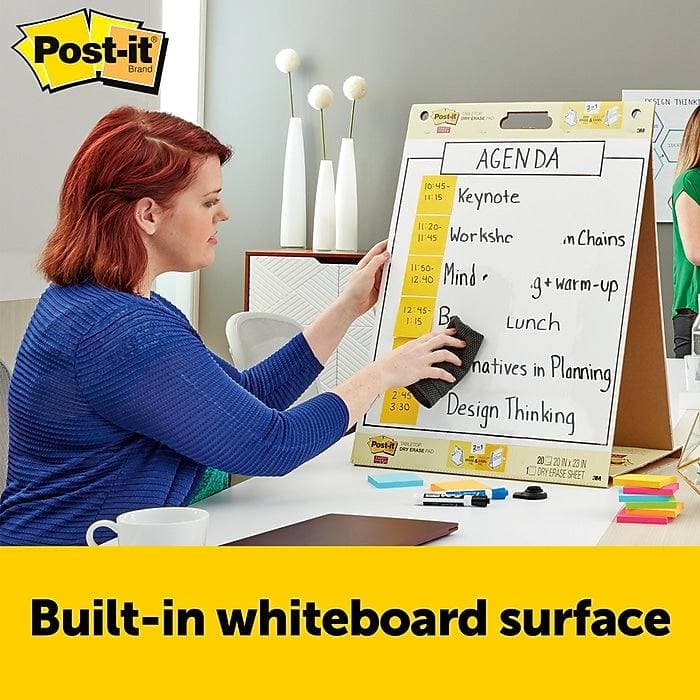 Post-it Super Sticky Tabletop Easel Pad, 20" x 23", 20 Sheets/Pad (VZ751342) - VizoCare