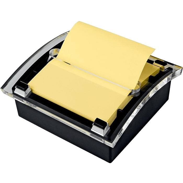 Post-it Pop-up Notes Dispenser, 3" x 3", Black/Clear (VZ458419) - VizoCare