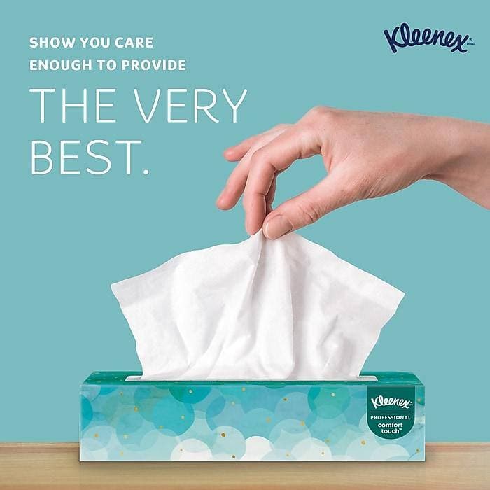 Kleenex Professional Standard Facial Tissue, 2-ply, White, 100 Sheets/Box, 36 Boxes/Carton (VZ-808298) - VizoCare