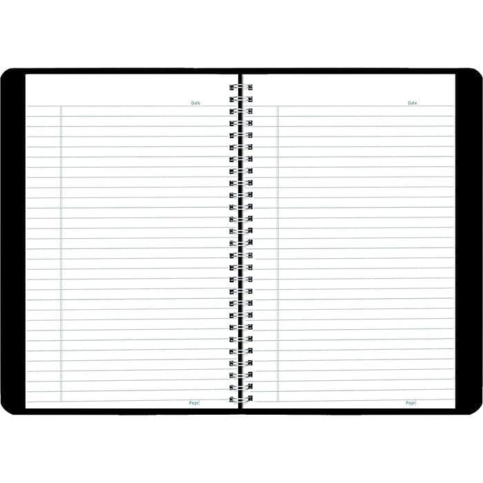 Blueline DuraFlex 1-Subject Professional Notebooks, 8.5" x 11", College Ruled, 80 Sheets, Black (VZ399091) - VizoCare