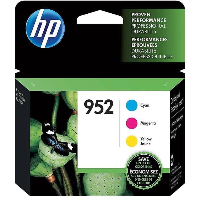 HP 952 Cyan/Magenta/Yellow Standard Yield Ink Cartridge, 3/Pack (VZ1990394) - VizoCare