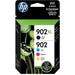 HP 902XL/902 Black High Yield and Cyan/Magenta/Yellow Standard Yield Ink Cartridge, 4/Pack (VZ2145184) - VizoCare
