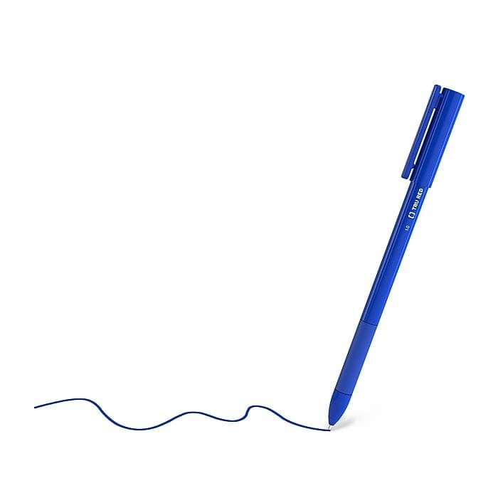 TRU RED™ Ballpoint Gripped Pen, Medium Point, 1.0mm, Blue, 60/Pack (VZ24328146) - VizoCare