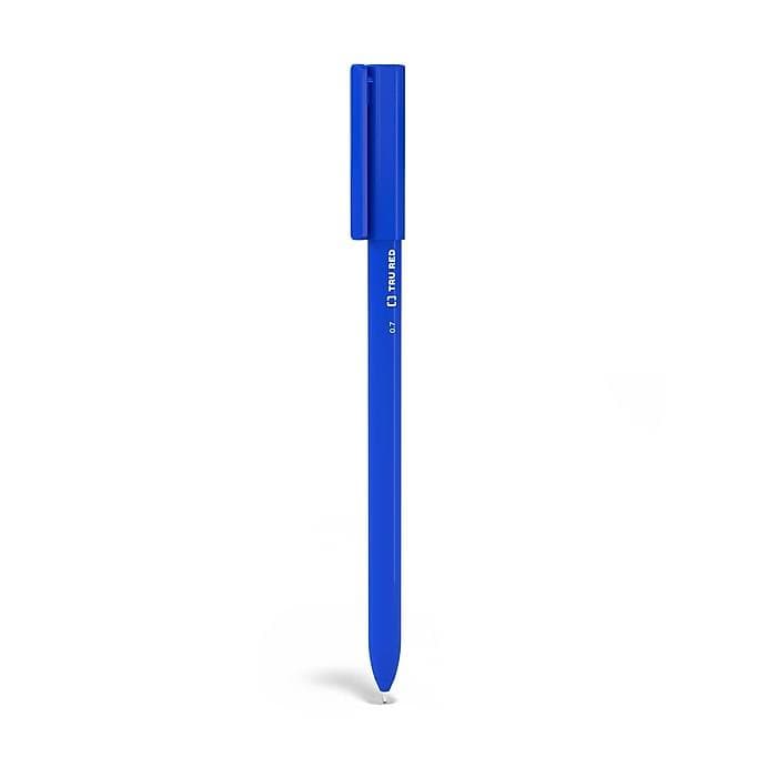 TRU RED™ Ballpoint Gripped Pen, Medium Point, 1.0mm, Blue, 60/Pack (VZ24328146) - VizoCare