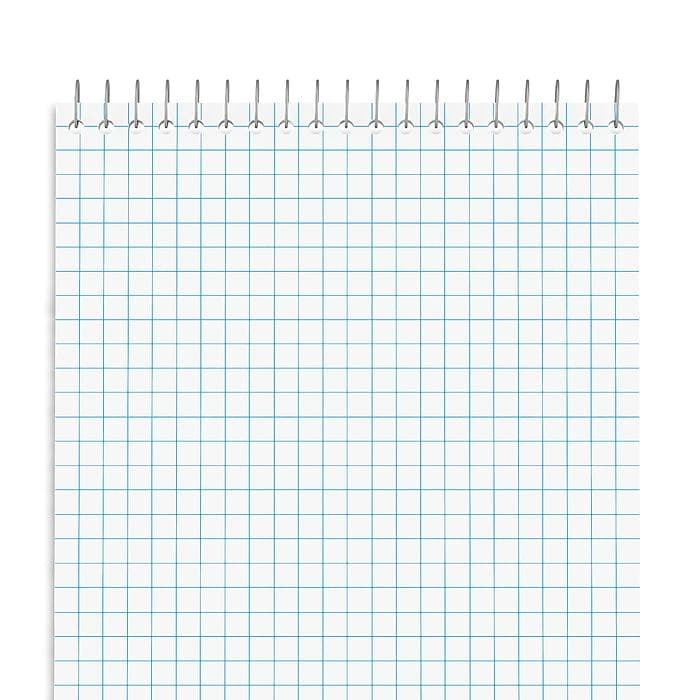 Staples Steno Pads, 6" x 9", Graph Ruled, White, 80 Sheets/Pad, 6 Pads/Pack (VZ504390) - VizoCare