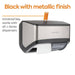 Coastwide Professional J-Series Duo Bath Tissue Dispenser, Black/Metallic (VZ-24405521) - VizoCare