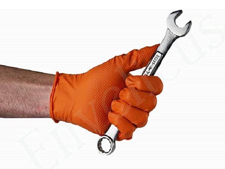 Tiger Grip Orange Nitrile Gloves